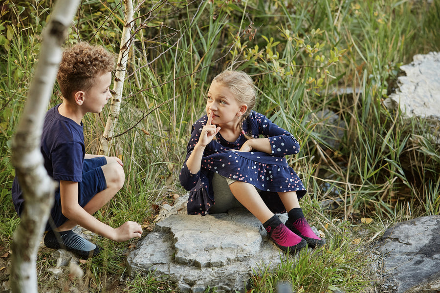 Skinners Kids line 2.0: Socken-Schuhe für kleine Abenteuer drinnen und draußen
